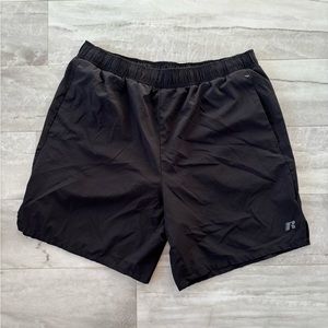 black gym shorts